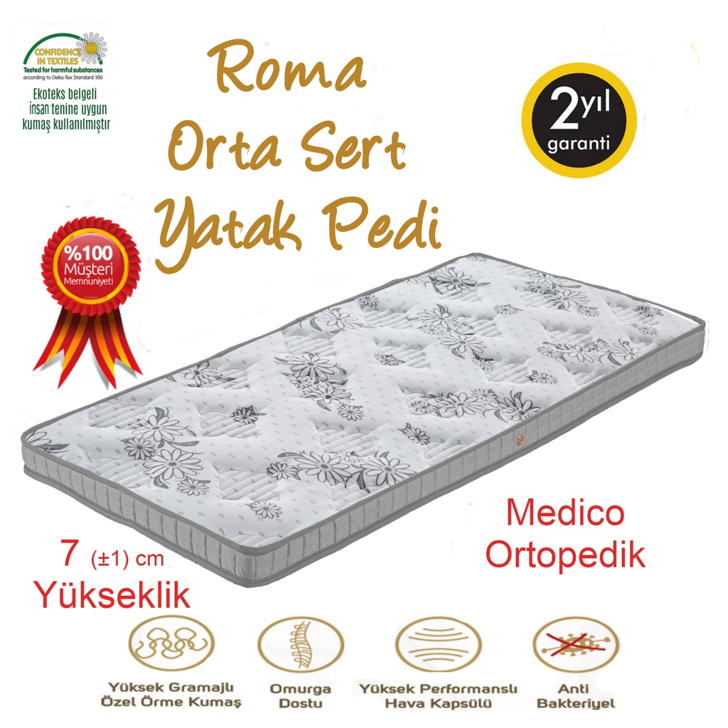Roma Medico Şilte Yatak Pedi Orta Sert Yatak Şiltesi