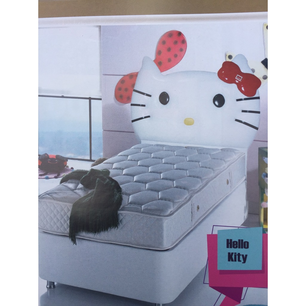 Tek Kişilik Baza Yatak Başlık Set Hello Kitty Fiyatları ve
