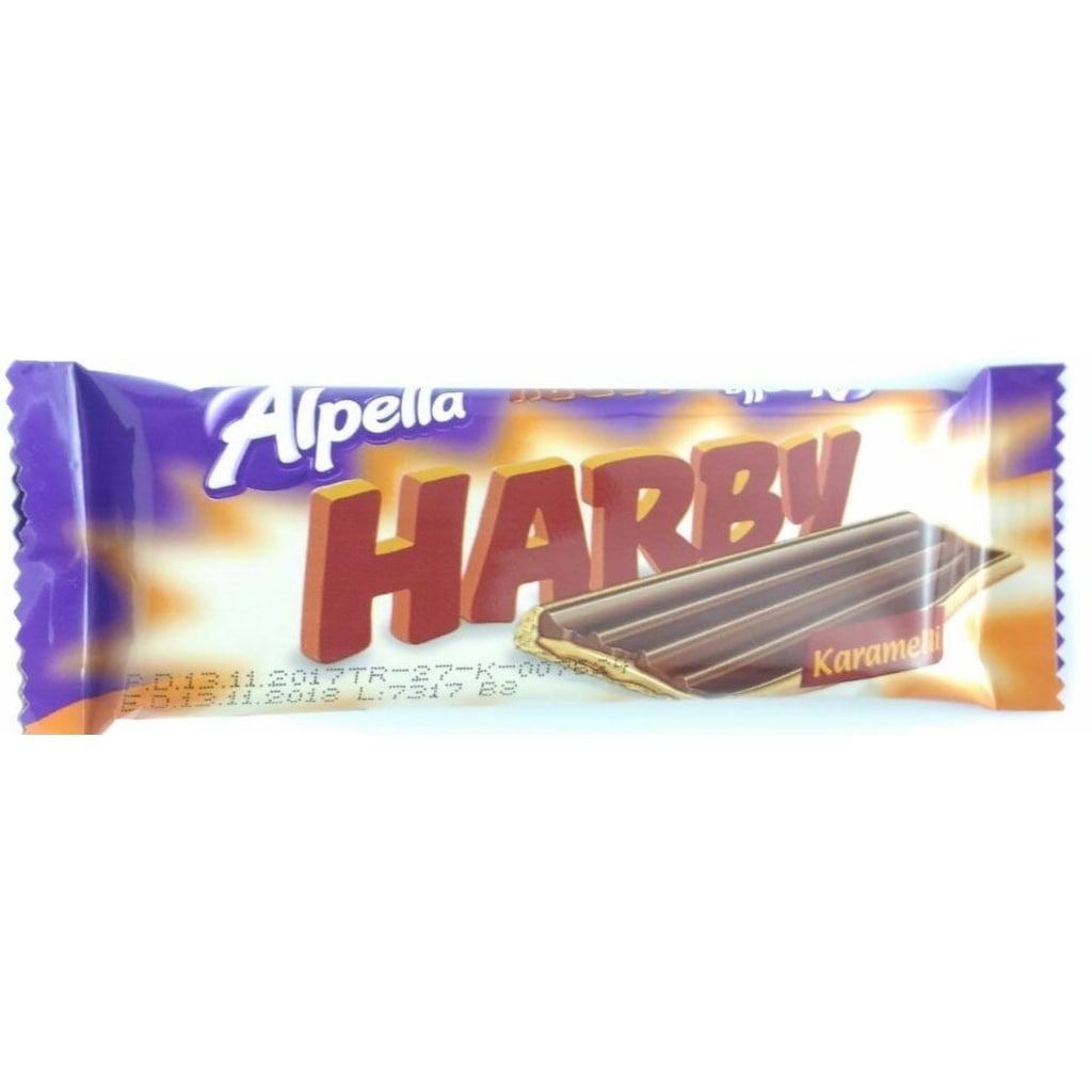 Alpella Harby Karamelli 48 Adet (2x24) Bisküvili Çikolata