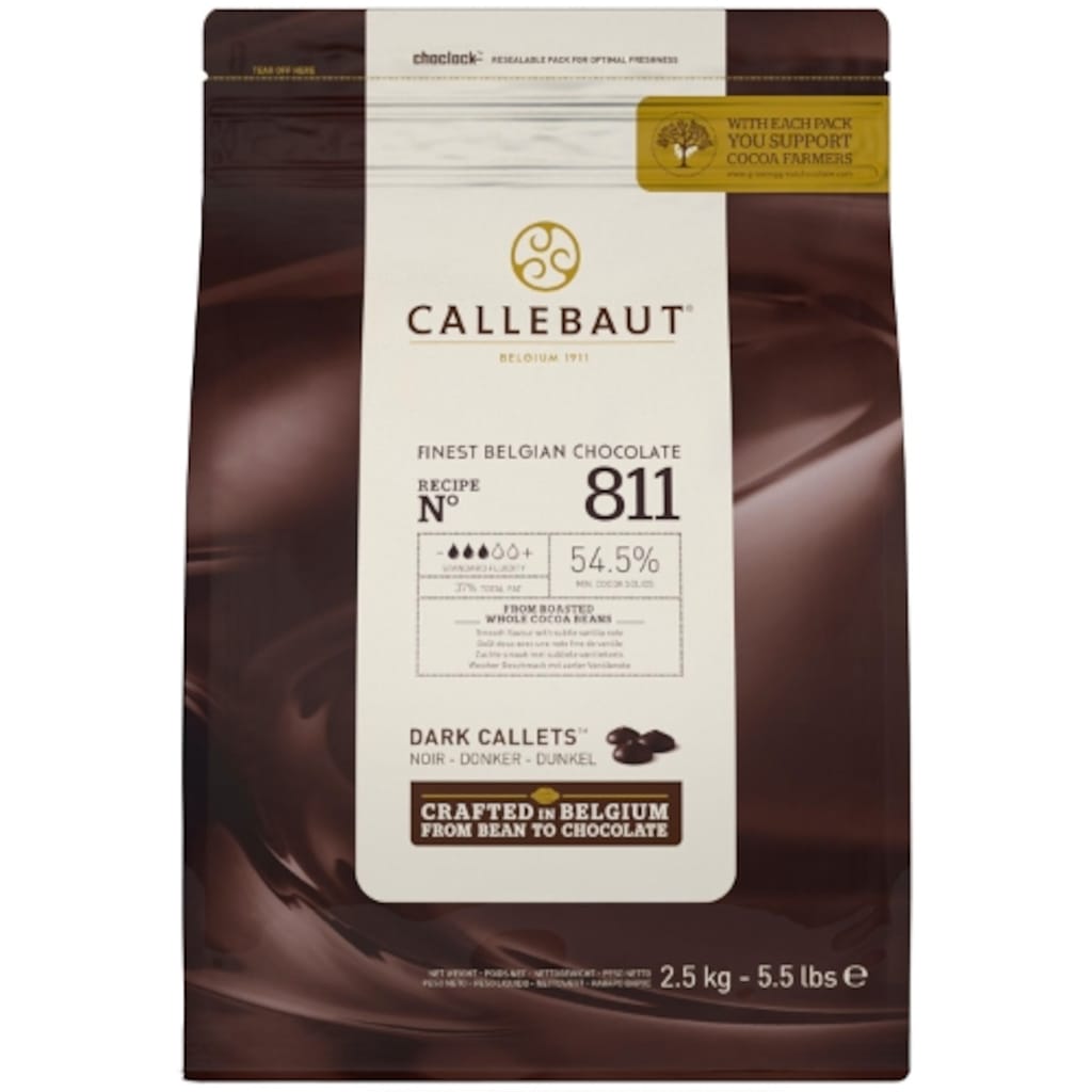 Callebaut Bitter Damla Çikolata 811 (2.5 Kg)