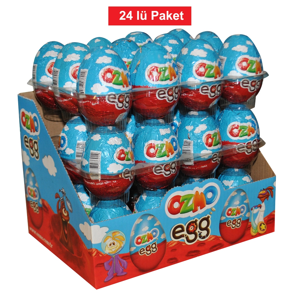 Ozmo Egg Çikolatalı Süpriz Yumurta Oyuncaklı 24 Adet - n11.com