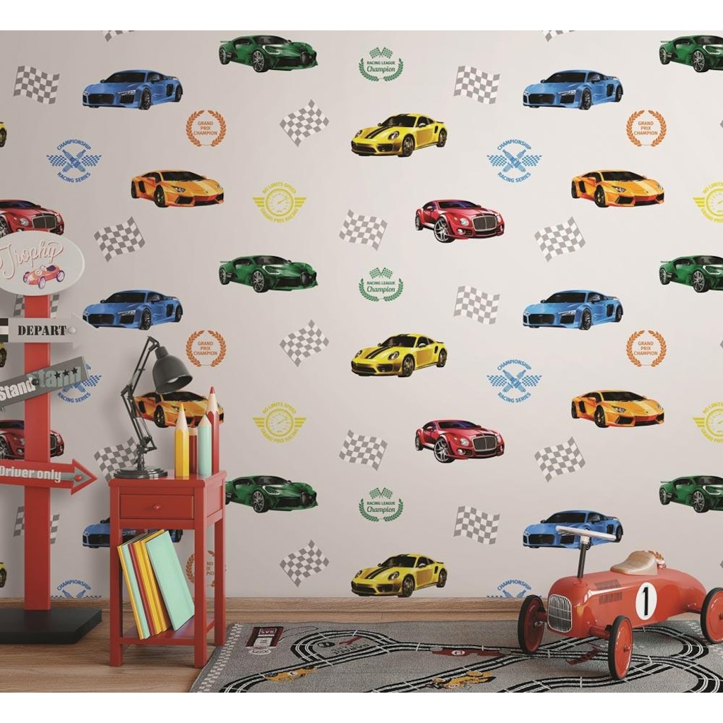 Arabalı Çocuk Odası Duvar Kağıtları ile Fark Yaratın