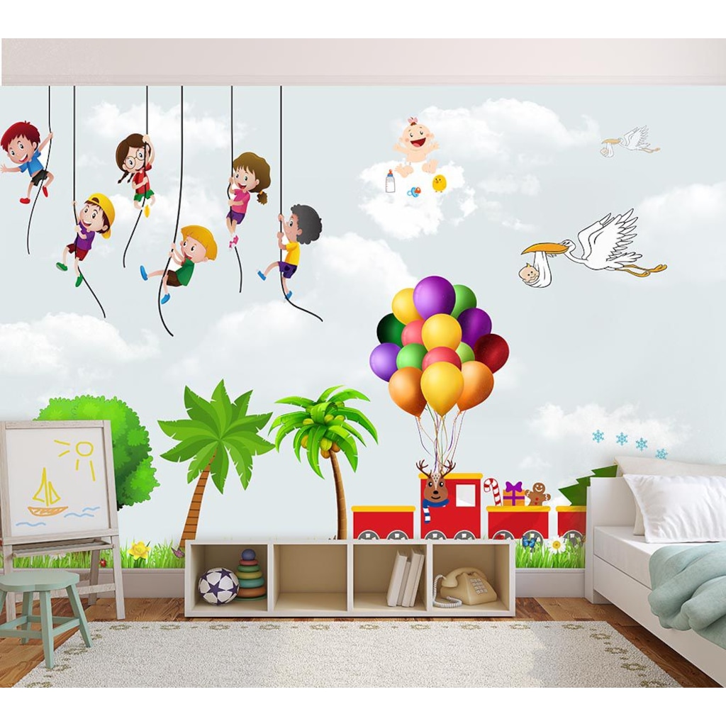 Ipe Asilan Yaramaz Cocuklar Cocuk Odasi Duvar Kagidi Fiyatlari Ve Ozellikleri