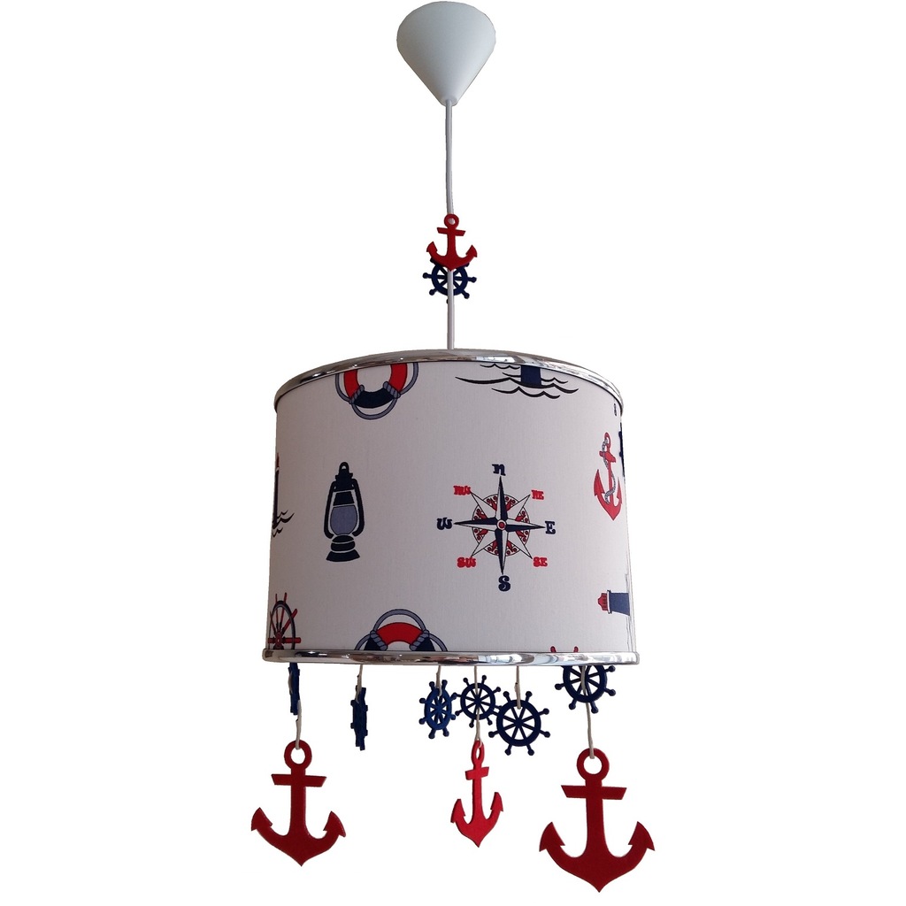 DENİZCİ ERKEK KIZ GENÇ BEBEK VE ÇOCUK ODASI AVİZE TEKLİ