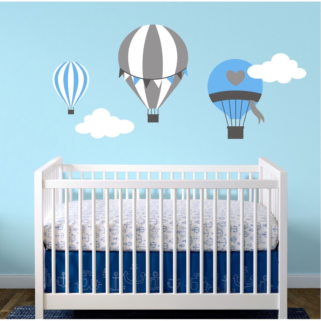 Dekoratif Uçan Balonlar Bebek Ve Çocuk Odası Duvar Sticker