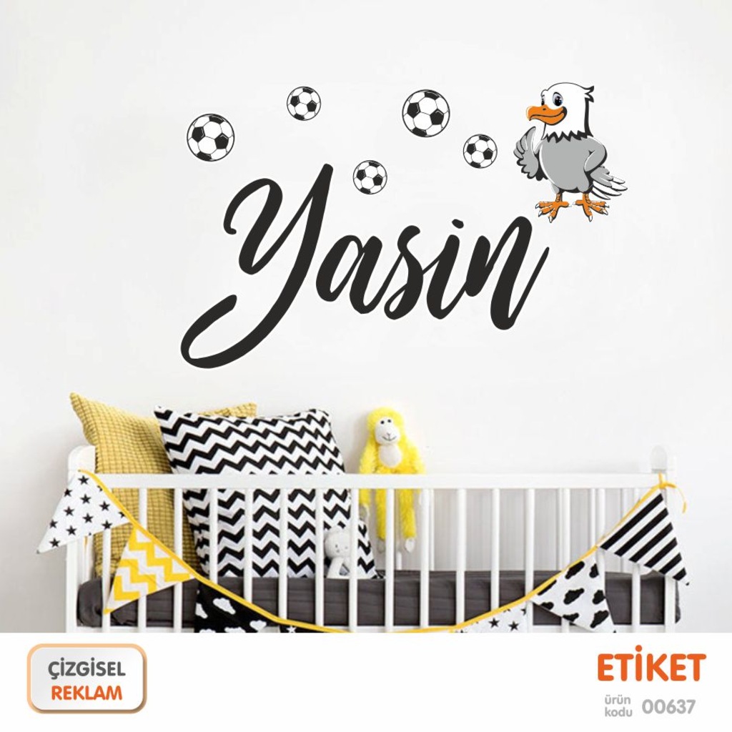 Kisiye Isme Ozel Besiktas Top Sticker Cocuk Bebek Odasi Etiket Fiyatlari Ve Ozellikleri