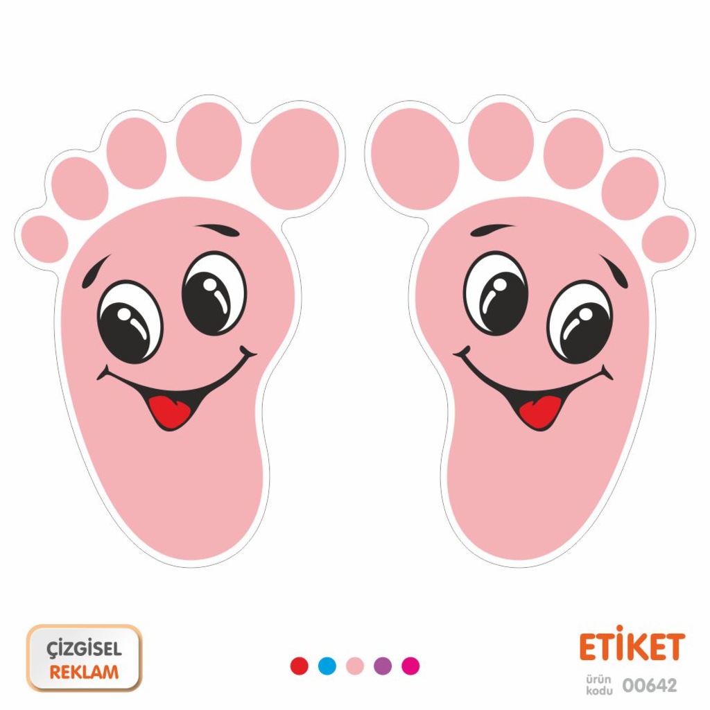 Sevimli Bebek Ayak İzi Duvar Yer Sticker Çocuk Bebek Odası Etiket Sevimli Bebek Ayak İzi Duvar Yer Sticker Çocuk Bebek Odası Etiket