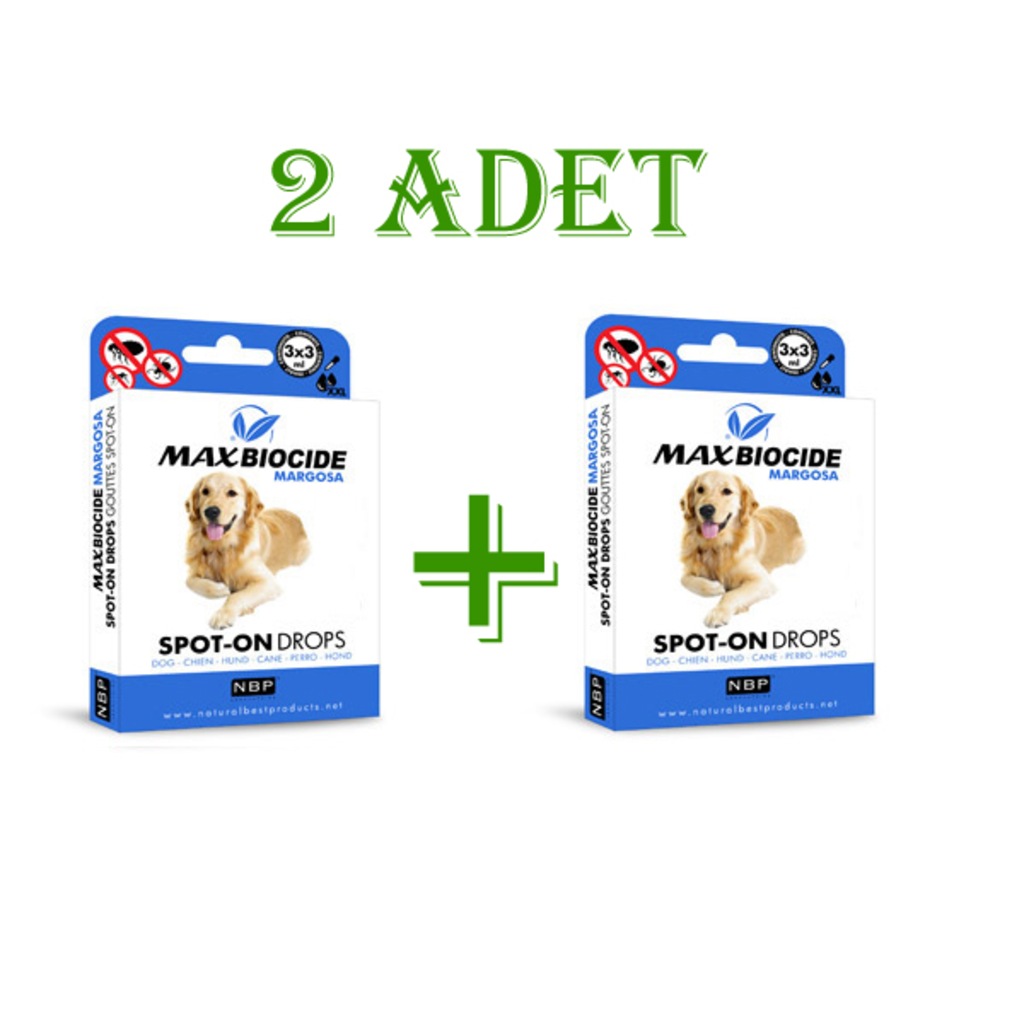Max Biocide Büyük Köpekler İçin Dış Parazit Damlası (2 Adet) 3x3m