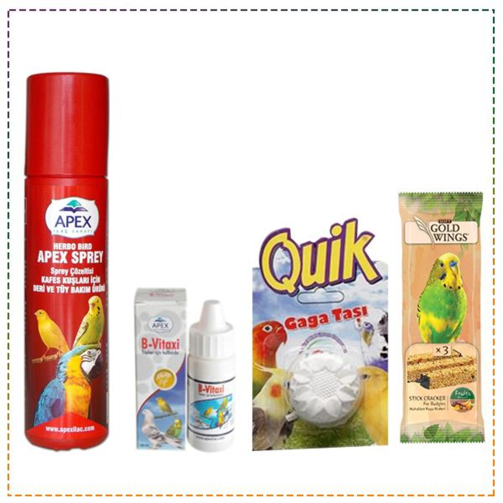 Apex Kuşlar İçin Bit,pire Ve Tüy Bakım Spreyi Seti