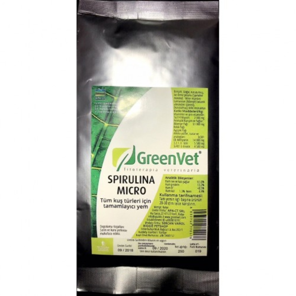 Greenvet Spirulina Micro 250 Gram