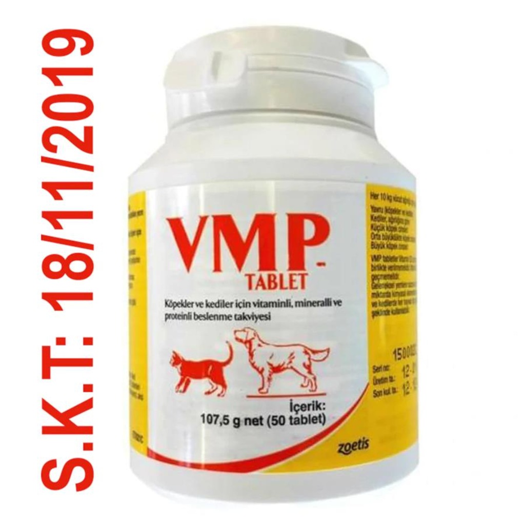 Zoetis Vmp Kedi Ve Köpek İçin Vitamin Tablet (50 Tablet)