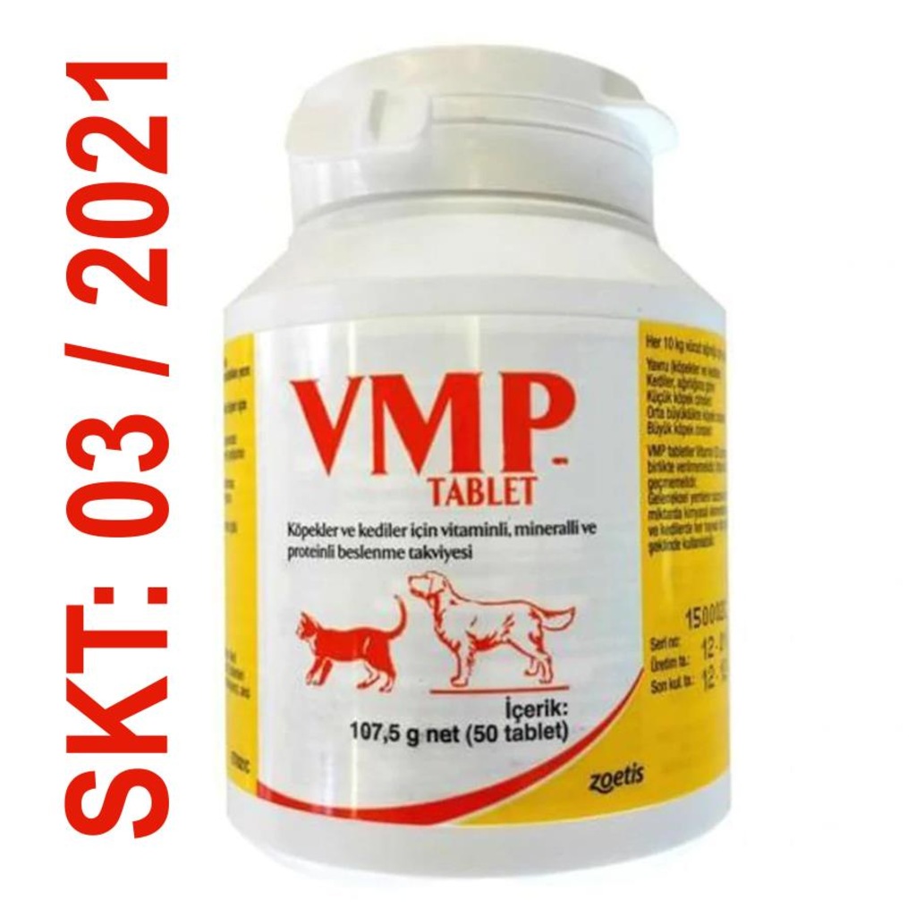 Zoetis Vmp Köpek Tüy Sağlığı İçin Vitamin Tablet (50 Tablet)