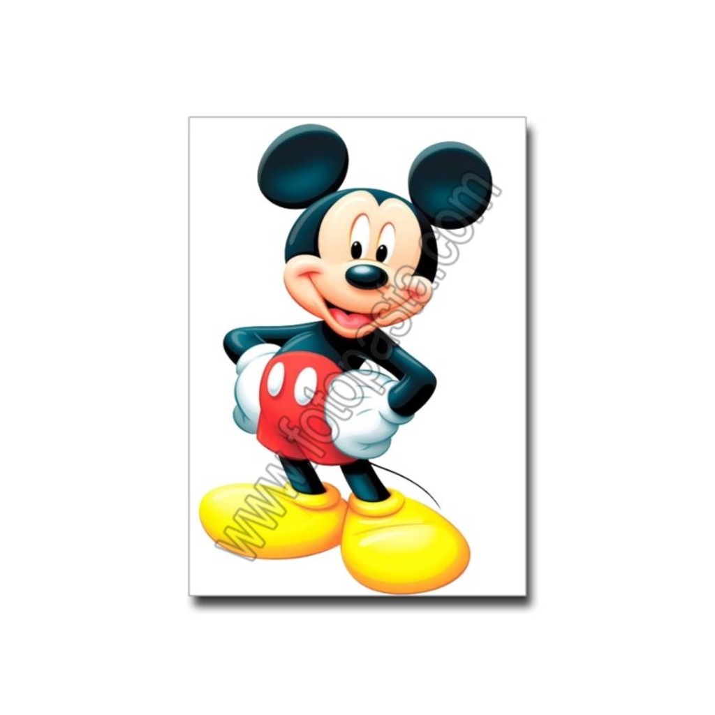 Mickey Mouse Pasta Resim Baskısı