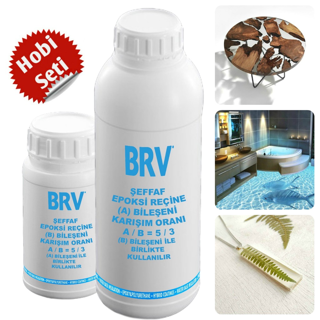 brv seffaf epoksi recine hobi seti 0 6kg 1 3kg fiyatlari ve ozellikleri