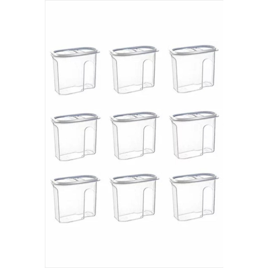 Erzak Kabı, 1,2 LT, Beyaz 9'lu Set