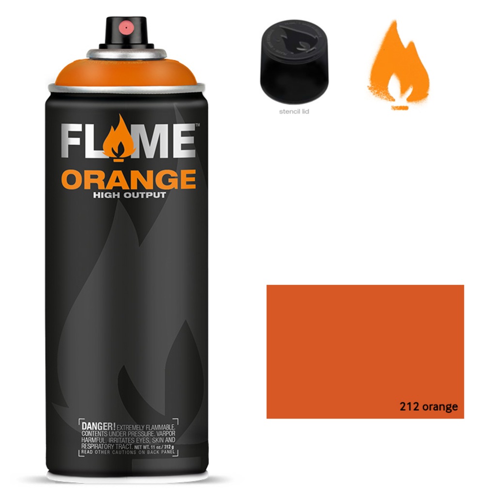 Flame Orange 400ml Sprey Boya N:212 Orange