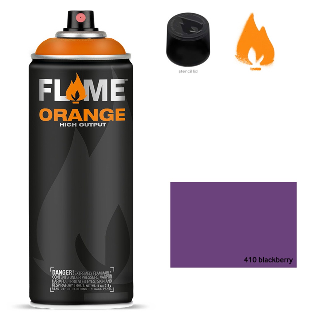 Flame Orange 400ml Sprey Boya N:410 Blackberry