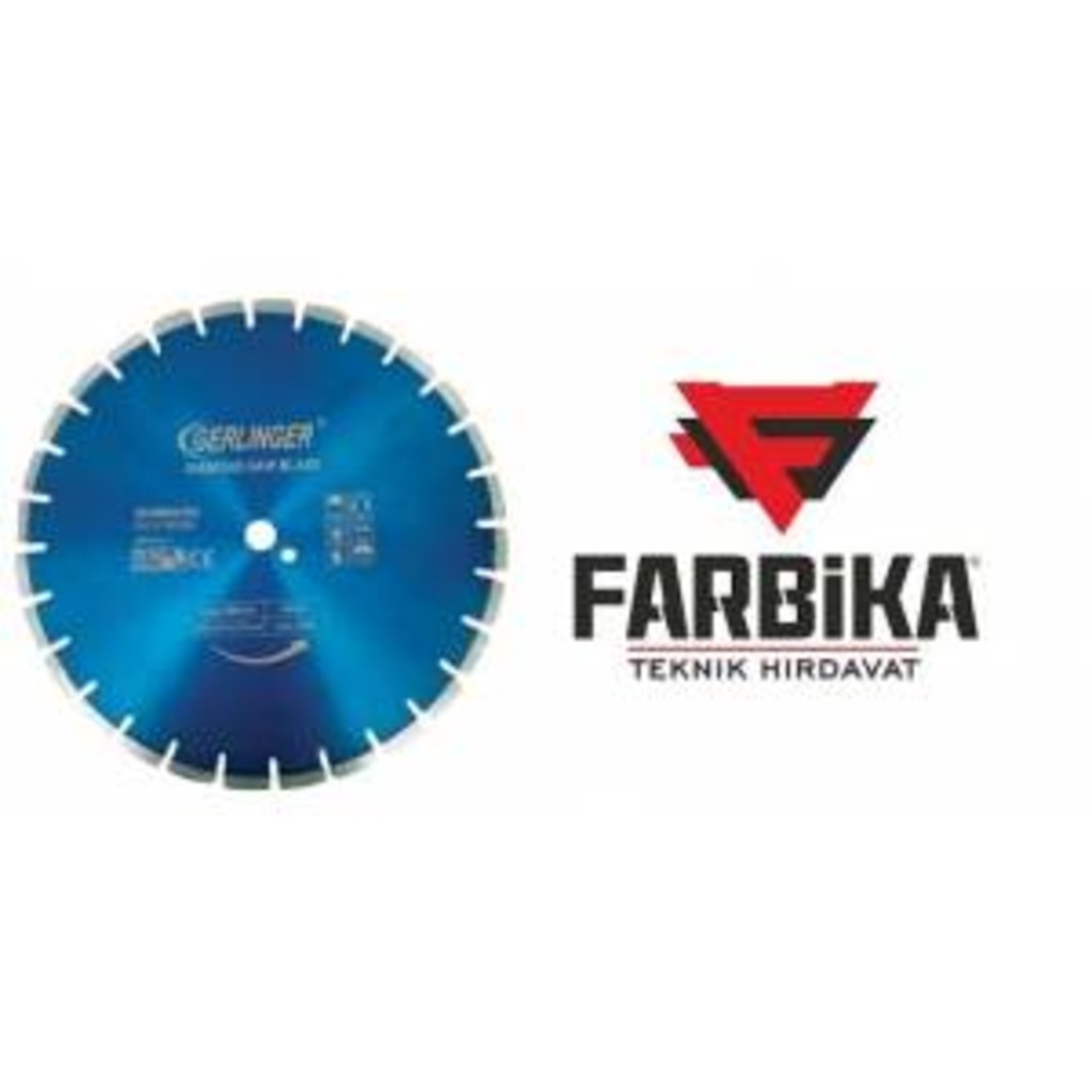 GERLINGER ASFALT İÇİN MAVİ SERİ ELMAS DAİRE TESTERE 400 MM GÖBEK