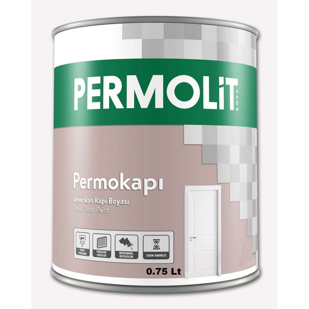 PERMOLİT Amerikan Panel Kapı Boyası 0.75 lt (BEYAZ) Fiyatları ve