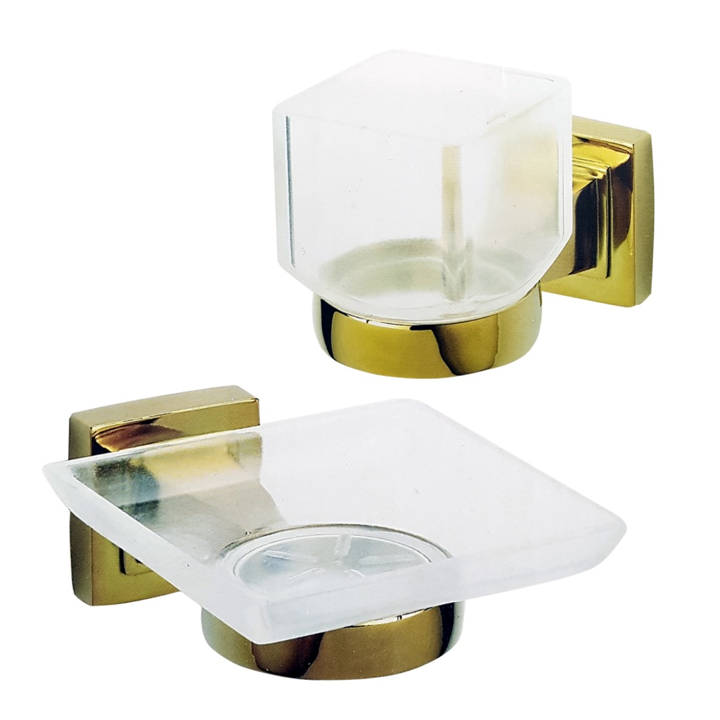 Cascade Golden Duvar Tipi Sabunluk Diş Fırçalık Lb039