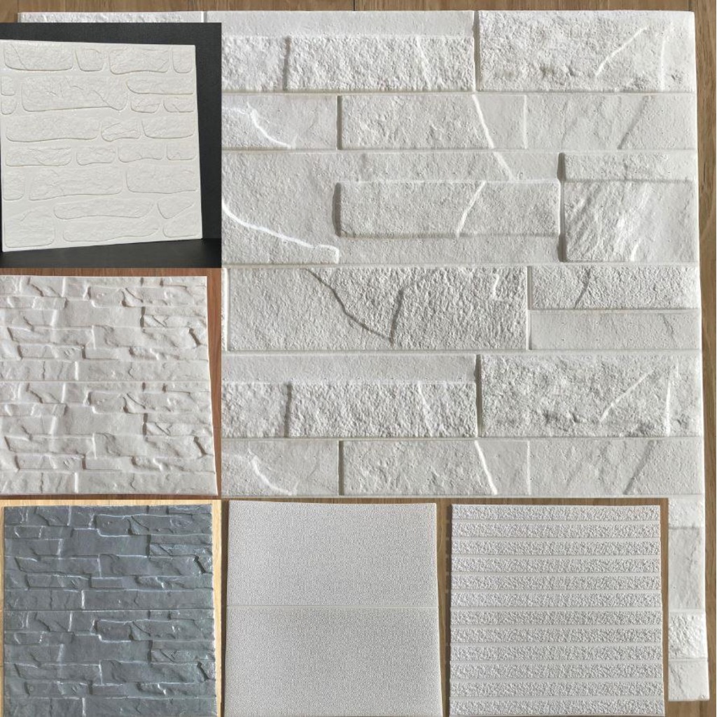 60x60cm Arkası Yapışkanlı Esnek Duvar Kağıdı Panel Duvar Kaplama