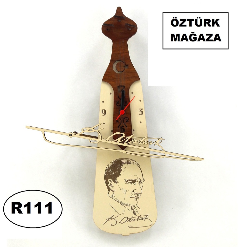 Kemençe Duvar Saati Atatürk Ahşap Hareketli Videolu Anlatım Kemençe Duvar Saati Atatürk Ahşap Hareketli Videolu Anlatım