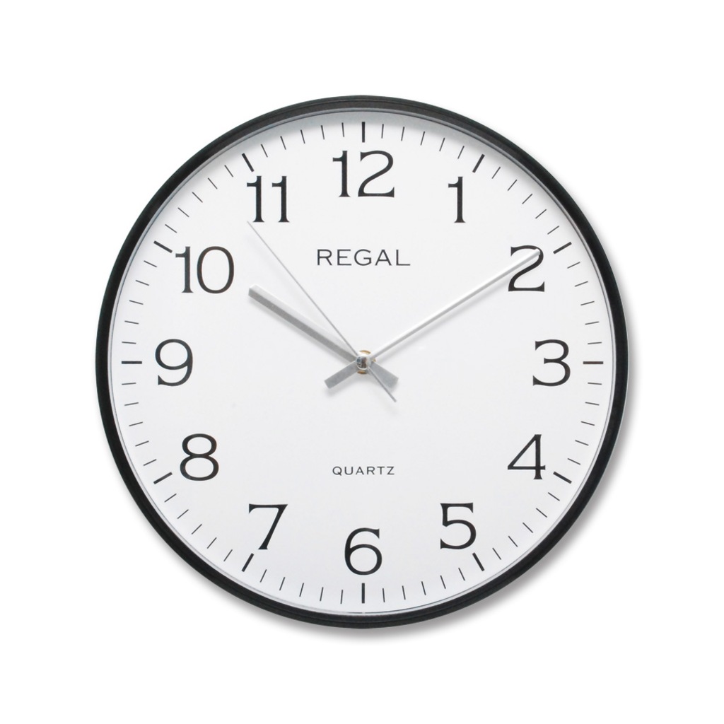 Regal Siyah Çerçeve Klasik Ev Ofis Sessiz Akar 30 Cm Duvar Saati Regal Siyah Çerçeve Klasik Ev Ofis Sessiz Akar 30 Cm Duvar Saati