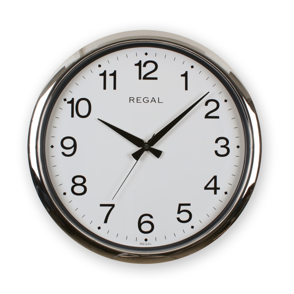 Regal 9104 Sw Gümüş Renk Metalize Yuvarlak Duvar Saati Regal 9104 Sw Gümüş Renk Metalize Yuvarlak Duvar Saati