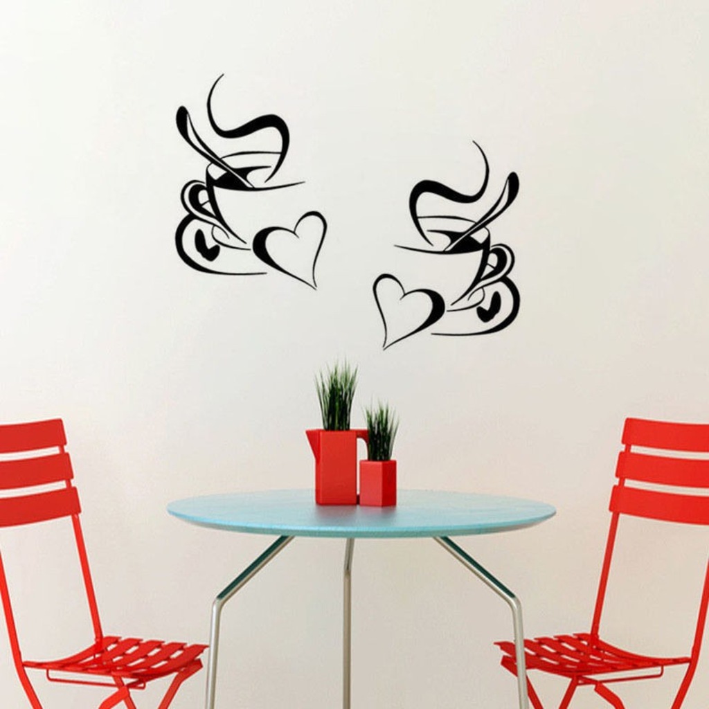 Kalp ve Kahve Fincanı Mutfak, Cafe Duvar Sticker Fiyatları ve Özellikleri Kalp ve Kahve Fincanı Mutfak, Cafe Duvar Sticker Fiyatları ve Özellikleri