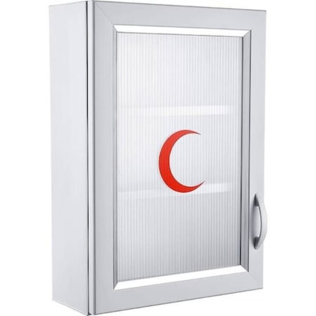 Ecza Dolabı Kapaklı PVC İlk Yardım Dolabı BÜYÜK BOY Fiyatları ve