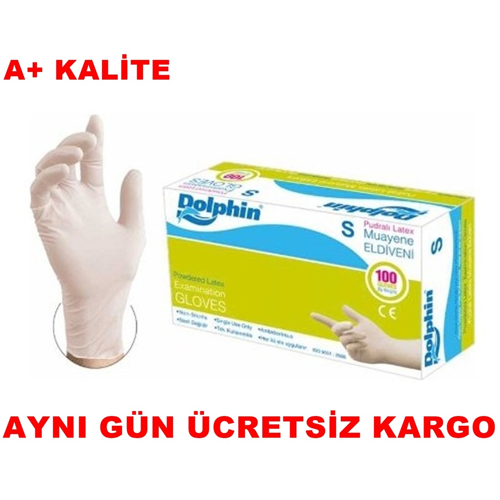Pudralı Ameliyat Eldiveni S M L boy Seçenekli 100 Adet