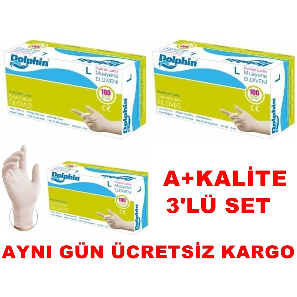 Pudralı Ameliyat Eldiveni S M L boy Seçenekli 300 Adet