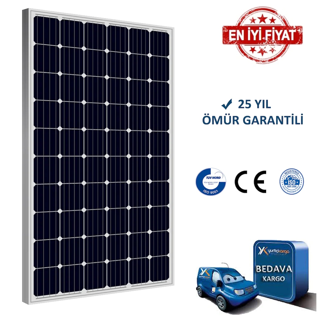 330 W WATT MONOKRİSTAL GÜNEŞ PANELİ SOLAR PANEL Fiyatları ve Özellikleri