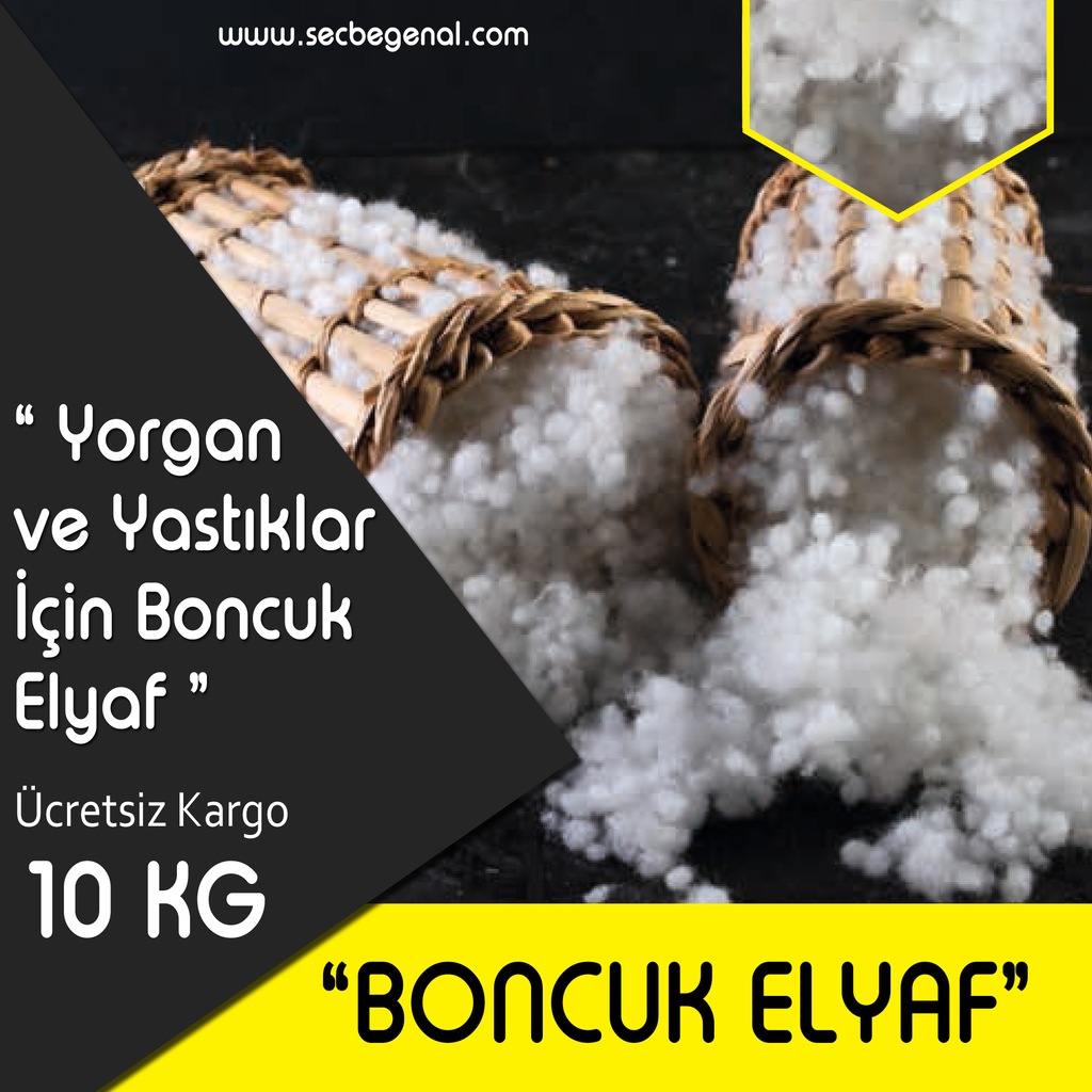 Secbegenal Boncuk Elyaf Kırlent ve Minder Dolum Malzemesi