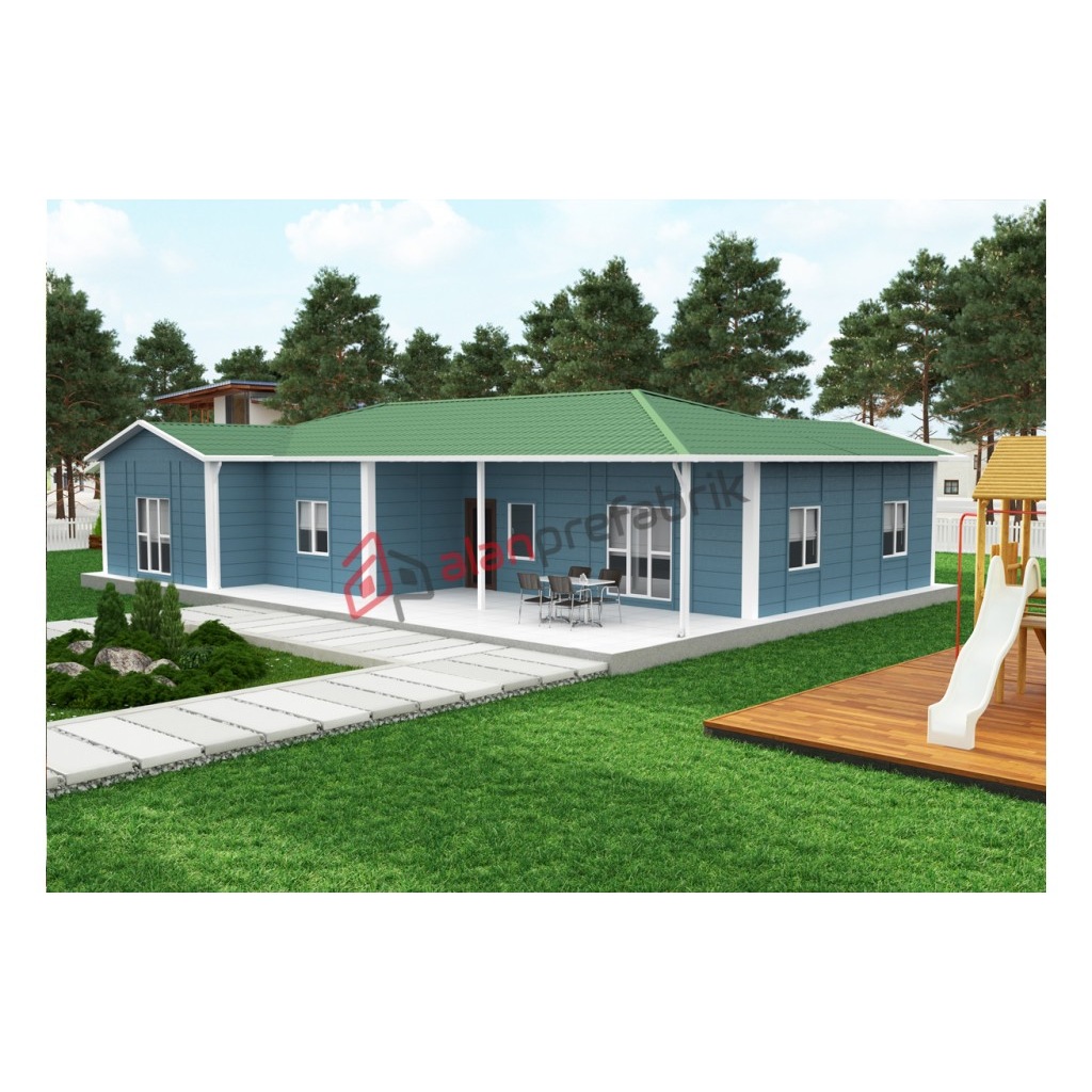 166 m2 Prefabrik Ev Tekkatlı Fiyatları ve Özellikleri