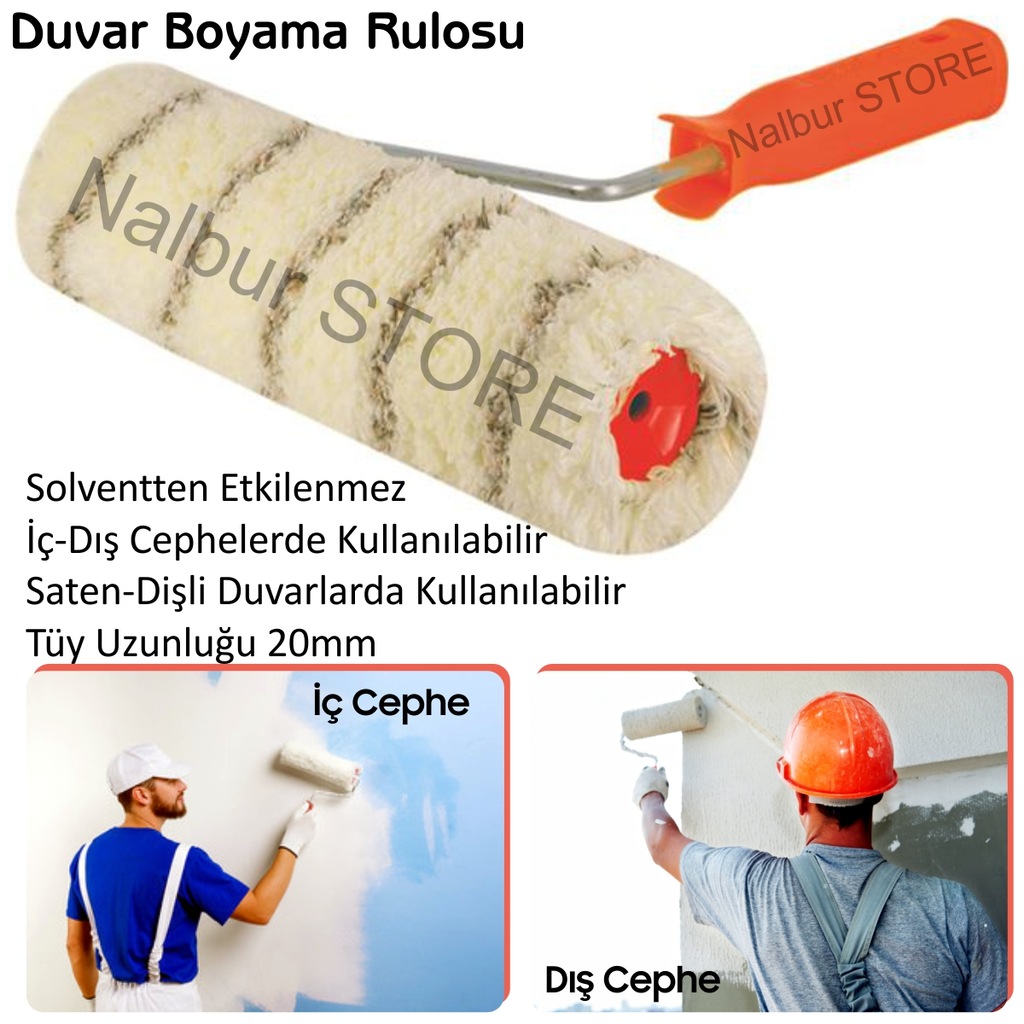 Duvar Boyama Rulosuİç Dış CephelerdeHer YüzeydeBoya ve Astar U