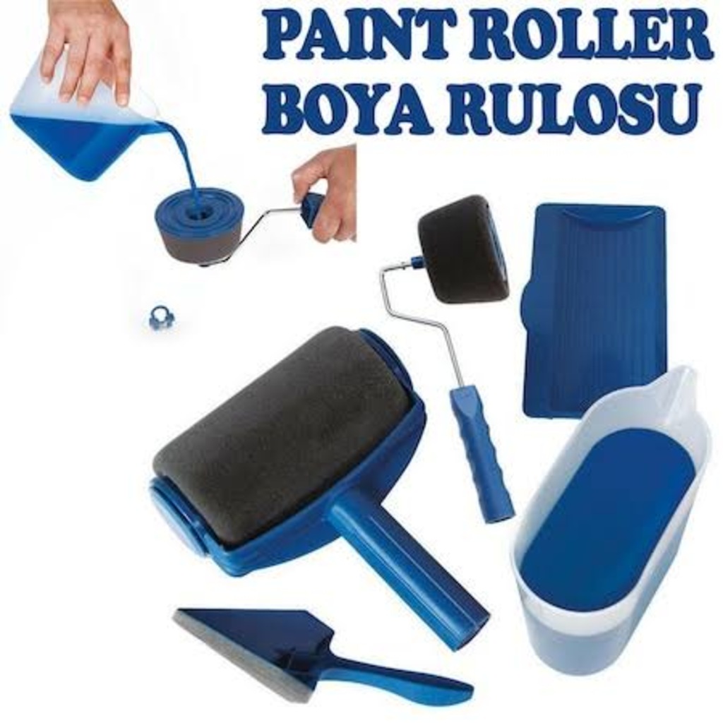 Paint Damlatmayan Boya Rulosu Duvar Boyama Seti Fırça Tavan Seti
