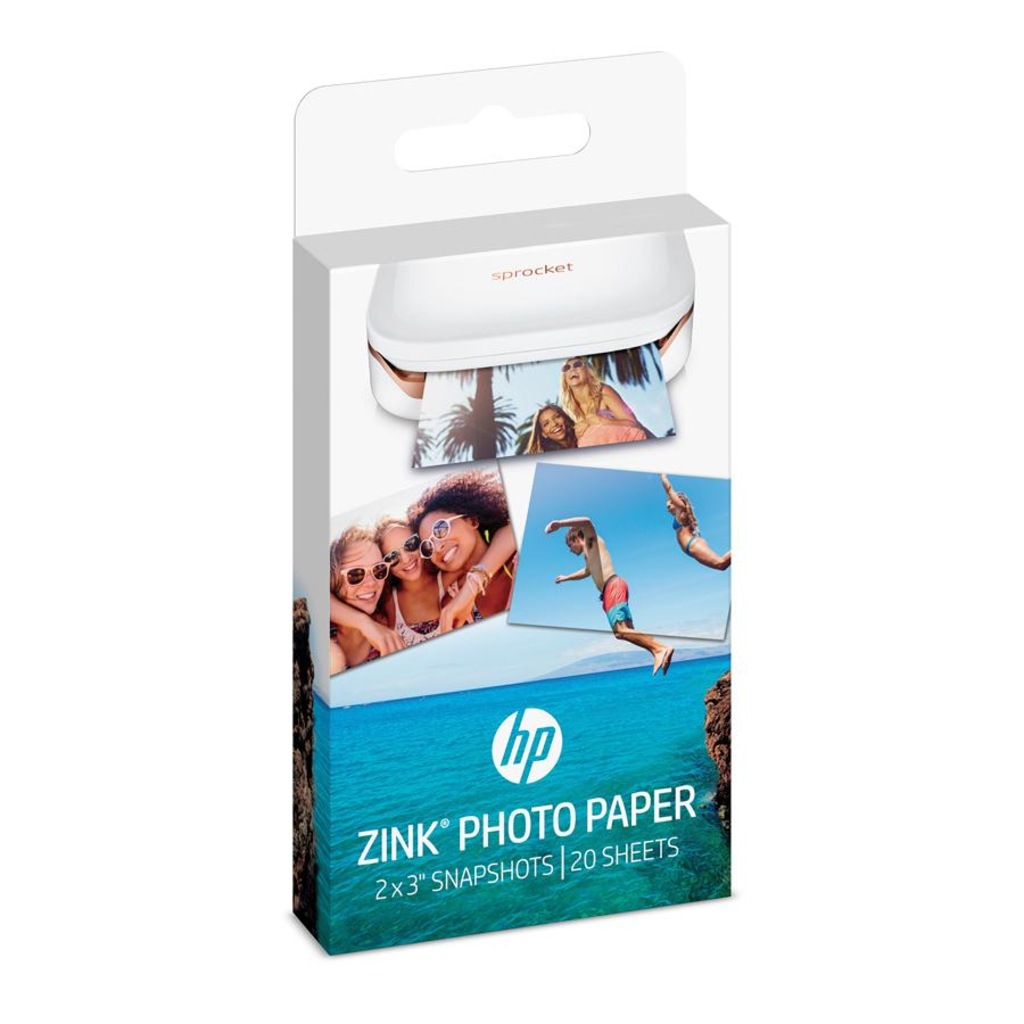 HP W4Z13A SPROCKET FOTOGRAF KAGIDI 2 X 3-İNCH (5 X 7.6-cm) 20 Ade