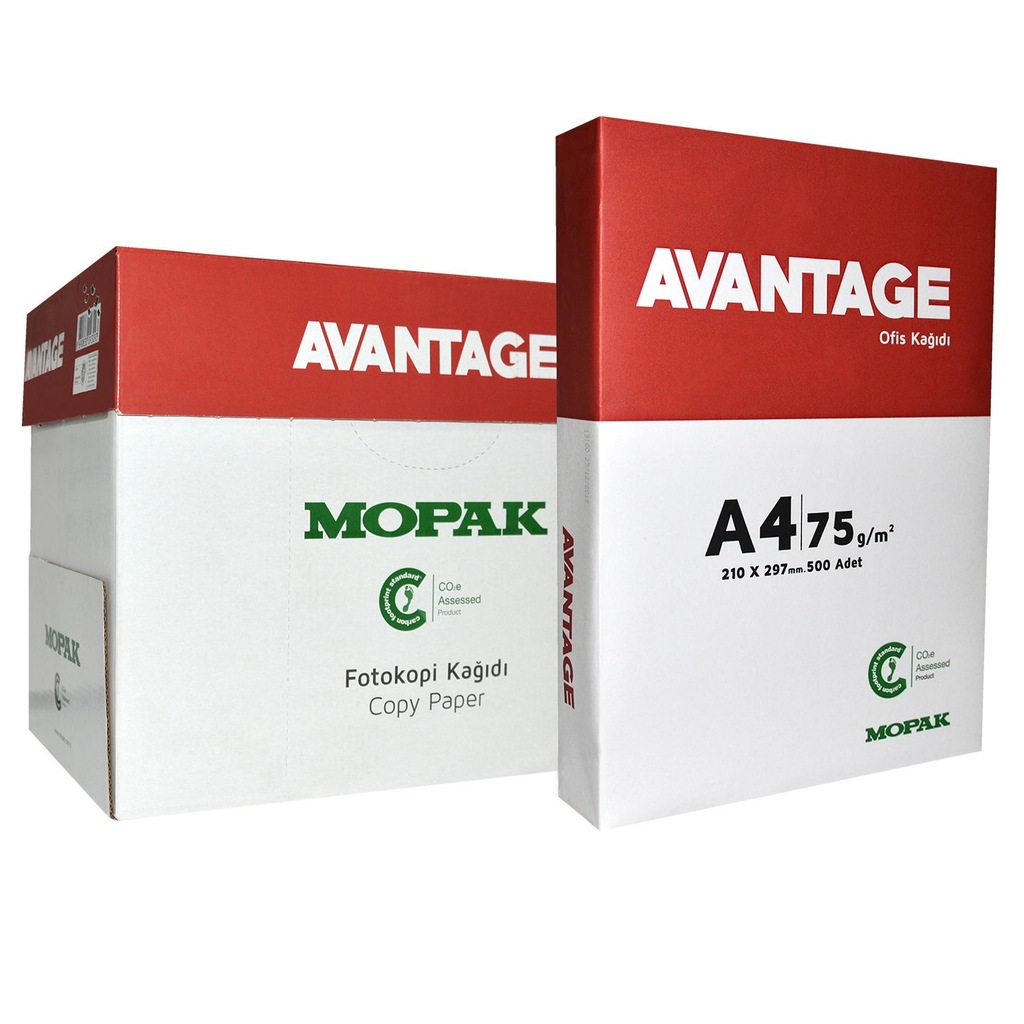 Mopak Avantage A4 Fotokopi Kağıdı 5x500 (1 koli)