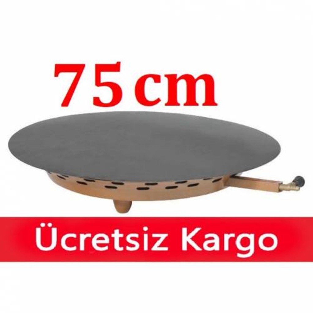 Gülsan 75 cm tüplü katmer saç yufka sacı gözleme saçı 75cm LPG li