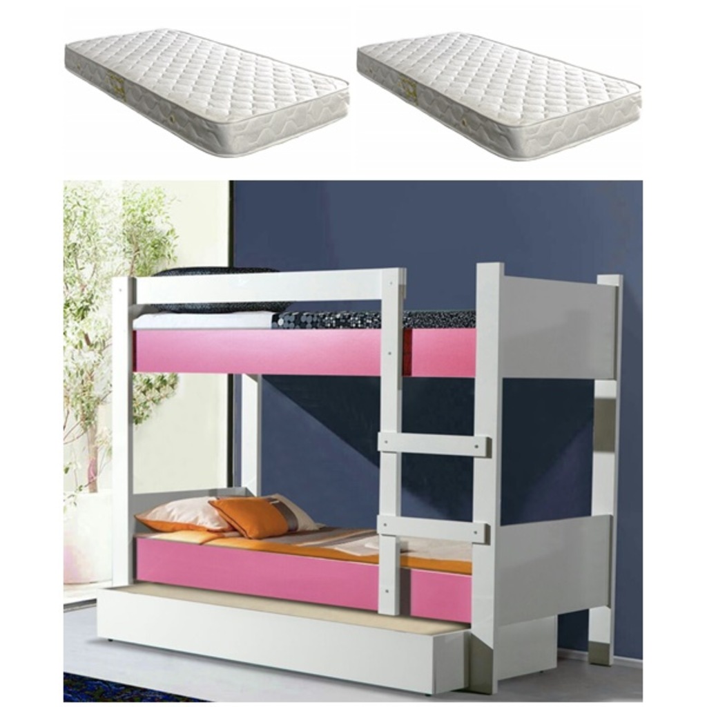 Asya Ranza + 2 adet Ortopedik yatak , Pembe , ODACİX