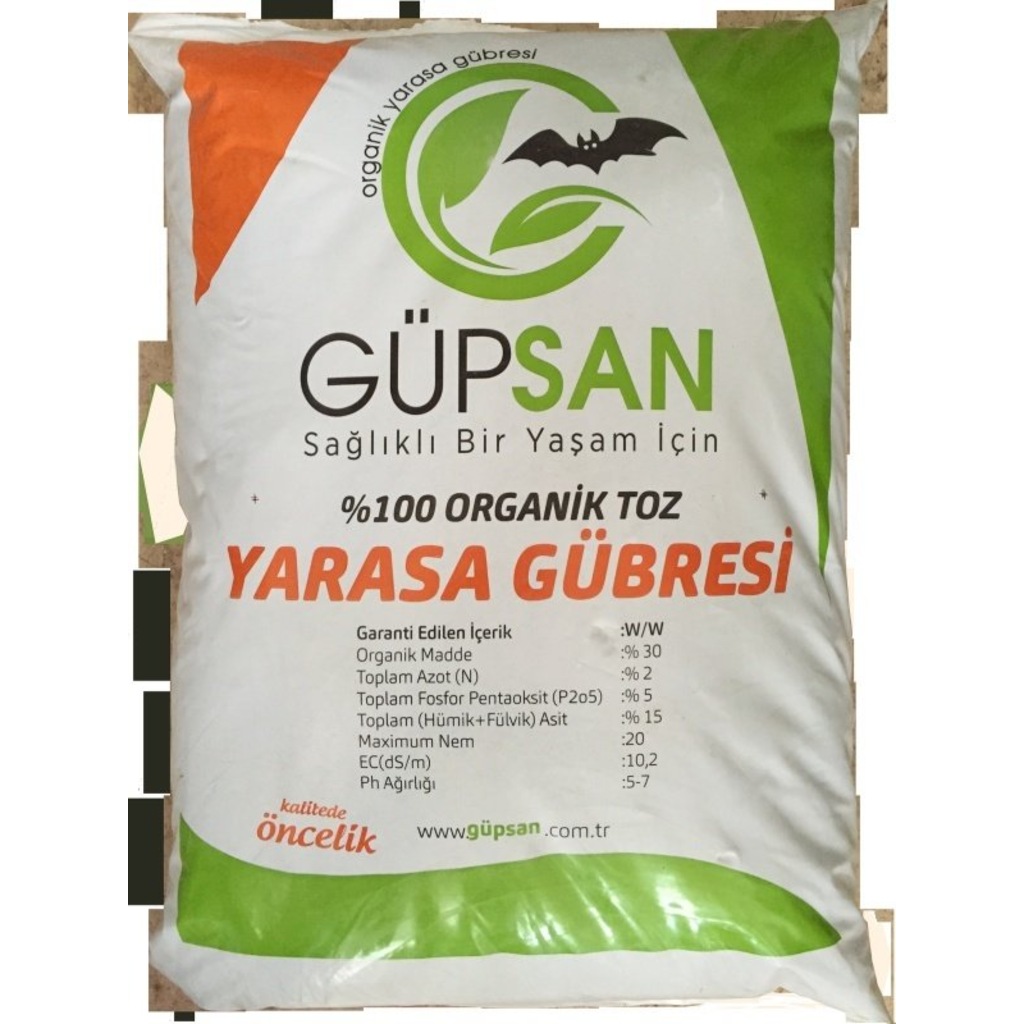 GÜPSAN Organik Toz Yarasa Gübresi 25 KG Fiyatları ve Özellikleri