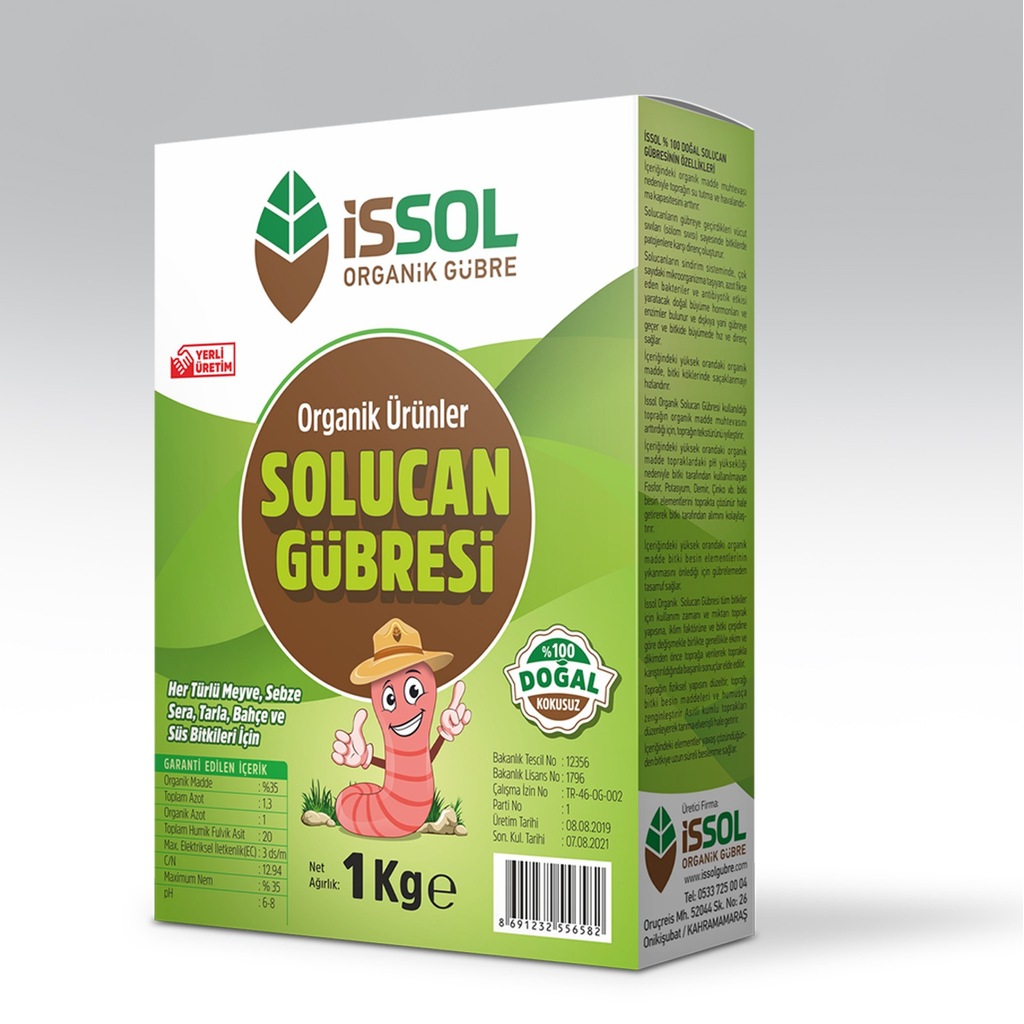 İSSOL ORGANİK SOLUCAN GÜBRESİ