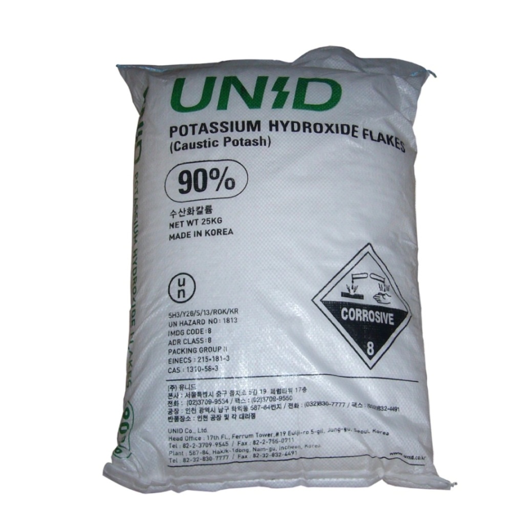 POTASYUM HİDROKSİT UNİD; KORE MENŞELİ Fiyatları ve Özellikleri