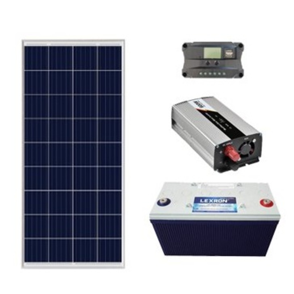 Solar Paket 165 Watt Panel 100 Amper Jel Akü 600 W İnverter Fiyatları