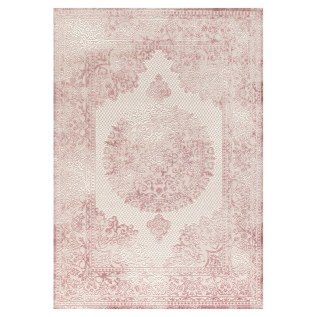 FESTİVAL HALI Milas 7434A Pembe 120x180cm ÇOK KALİTELİ KLASİK TARZ