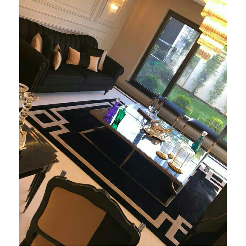 jungle hali yazlik siyah gold tasarim hali fiyatlari ve ozellikleri