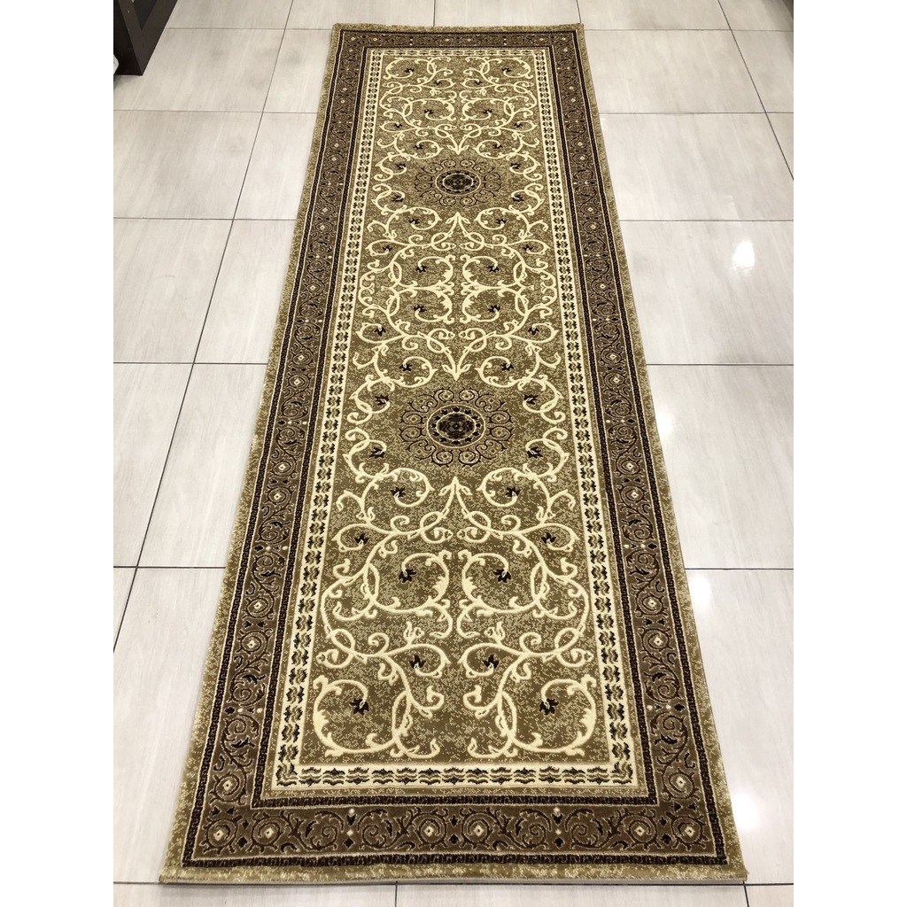 Saray Halı Vizyon 10960 J 100x300 Krem Kahve Yolluk 3 Metre !
