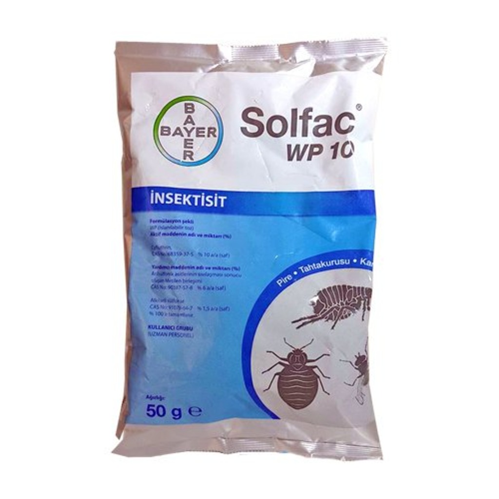 Bayer Solfac Wp Toz Pire, Kene Ve Genel Haşere İlacı 50gr