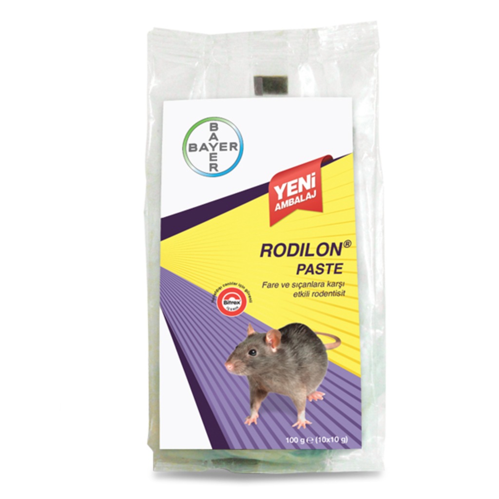 BAYER RODİLON PASTA 100 gr FARE ZEHİRİ SKT 11/2020 Fiyatları ve